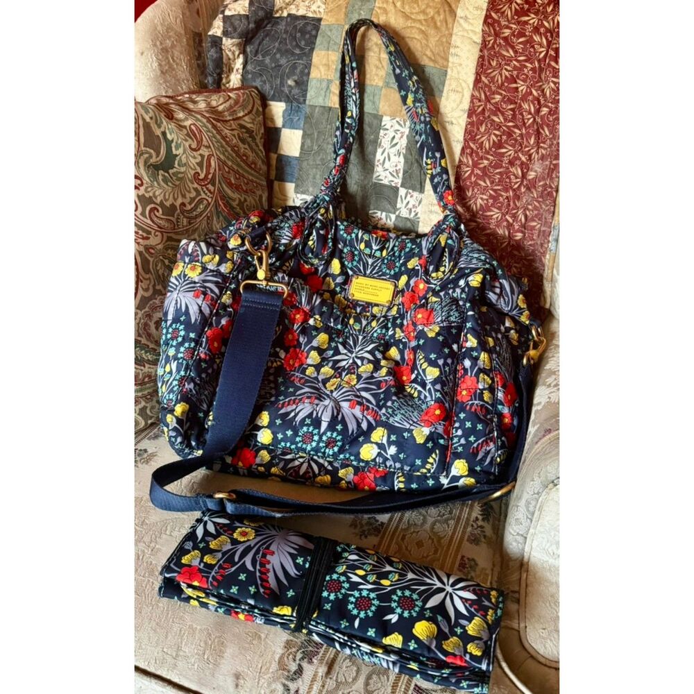 MARC BY MARC JACOBS Maddy ELIZA BABY Black Nylon Luxury Diaper Bag